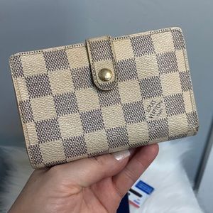 2006 authentic Louis Vuitton Damier Azur (DA) kisslock wallet French purse